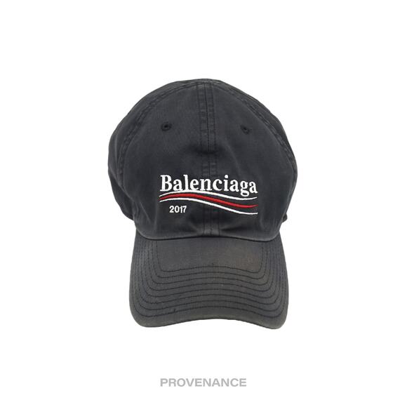 🔴 Balenciaga Political Campaign Cap Hat - Washed Black - Picture 1 of 11